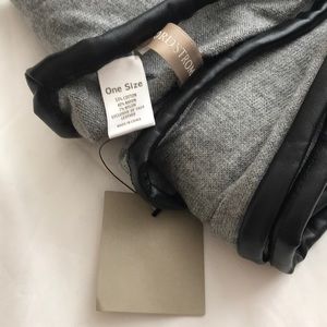 Nordstrom Accessories - NWT Nordstrom Knit Scarf with Faux Leather Trim Nordstrom Accessories - NWT Nordstrom Knit Scarf with Faux Leather Trim